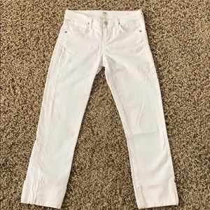 Citizens of Humanity Cropped White Jeans